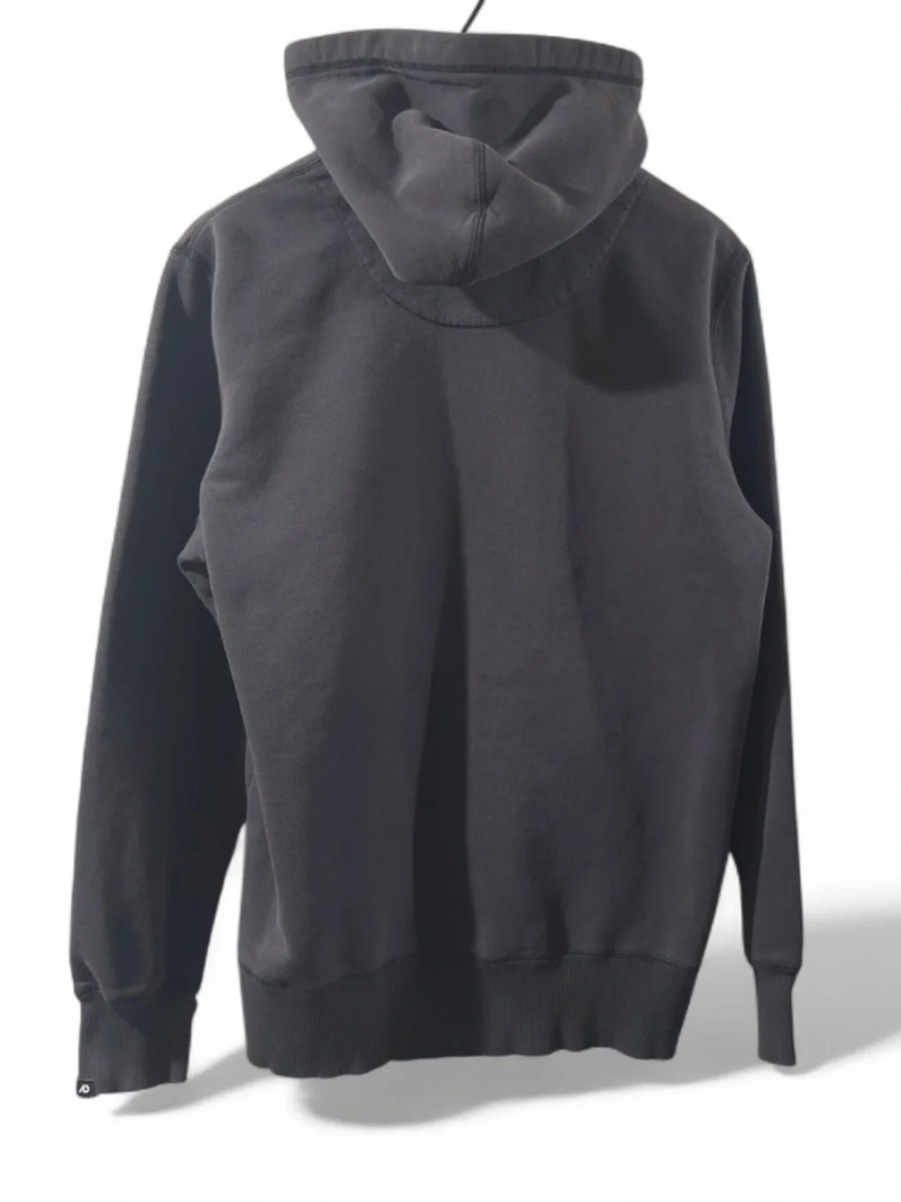 Y2K Nike Blue Swoosh & Logo Appliqué Grey Hoodie Sweatshirt Size Men’s Large